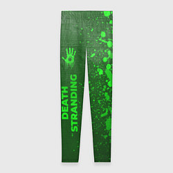Леггинсы женские Death Stranding - green gradient по-вертикали, цвет: 3D-принт
