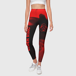 Леггинсы женские Elden Ring - red gradient вертикально, цвет: 3D-принт — фото 2