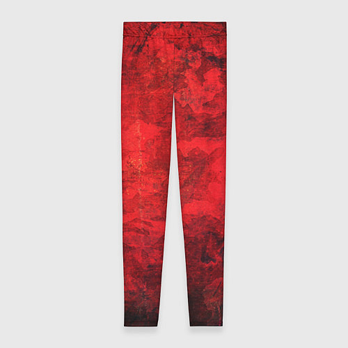 Женские легинсы Абстракция - red shabby wall / 3D-принт – фото 1