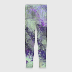 Женские легинсы Абстракция - atomic violet in green