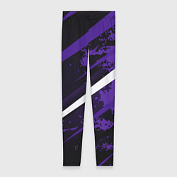 Женские легинсы Color black purple line
