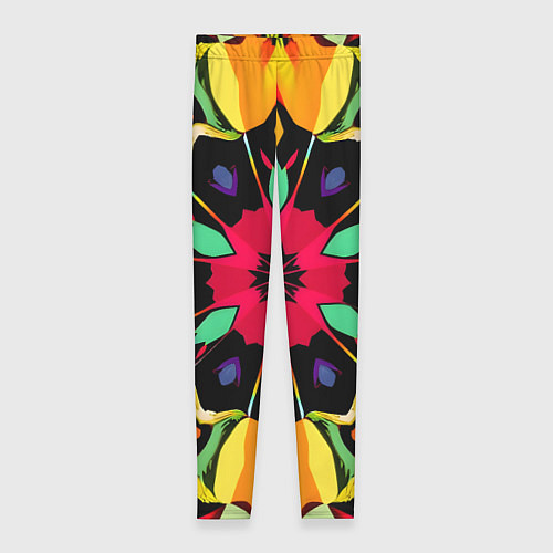 Женские легинсы Салатовый калейдоскоп / 3D-принт – фото 1