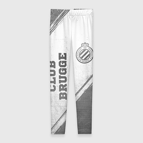 Женские легинсы Club Brugge - white gradient вертикально / 3D-принт – фото 1