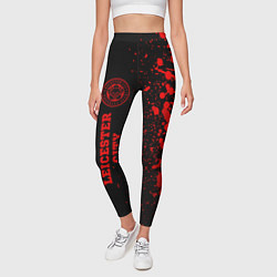 Леггинсы женские Leicester City - red gradient по-вертикали, цвет: 3D-принт — фото 2