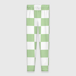 Женские легинсы Квадраты зелёные