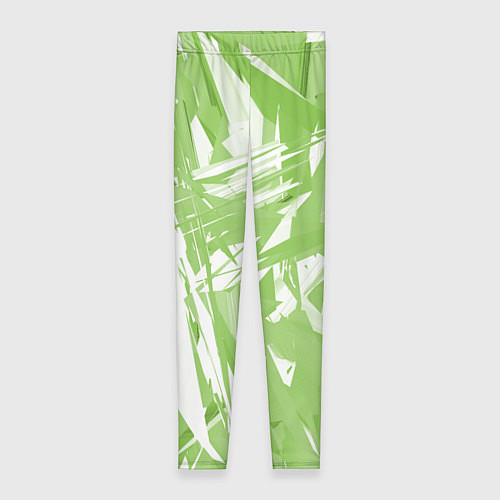 Женские легинсы Color white green / 3D-принт – фото 1