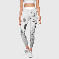 Леггинсы женские The Witcher - white gradient по-вертикали, цвет: 3D-принт — фото 2