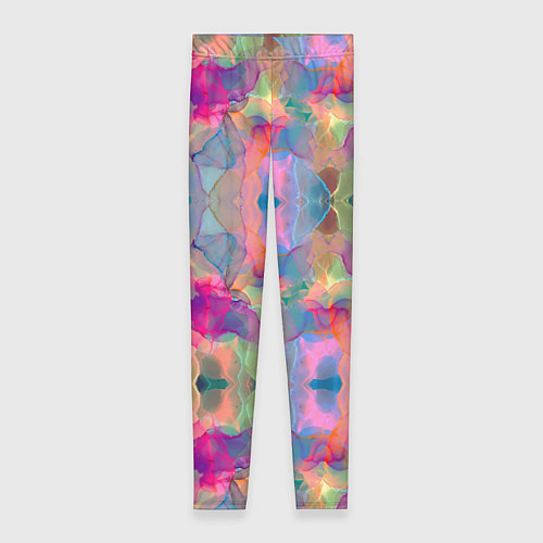 Женские легинсы Яркие абстрактные разводы акварели / 3D-принт – фото 1