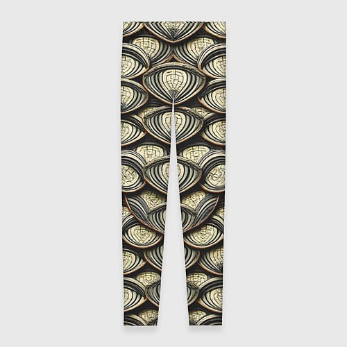 Женские легинсы Объемный египетский паттерн / 3D-принт – фото 1