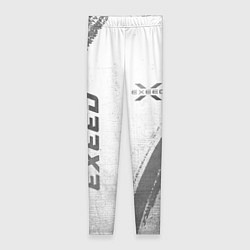 Леггинсы женские Exeed - white gradient вертикально, цвет: 3D-принт