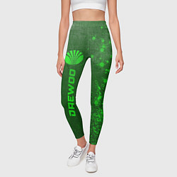 Леггинсы женские Daewoo - green gradient по-вертикали, цвет: 3D-принт — фото 2