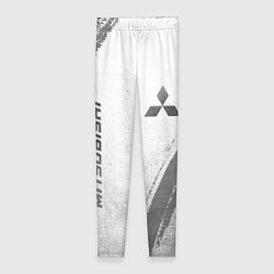 Леггинсы женские Mitsubishi - white gradient вертикально, цвет: 3D-принт