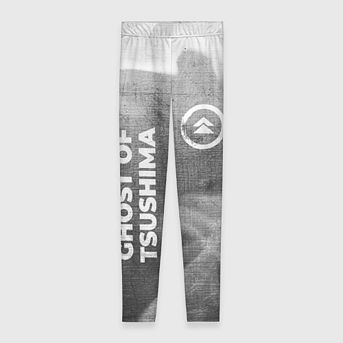Женские легинсы Ghost of Tsushima - grey gradient вертикально / 3D-принт – фото 1