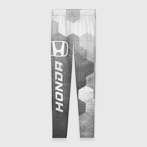 Женские легинсы Honda - grey gradient по-вертикали / 3D-принт – фото 1