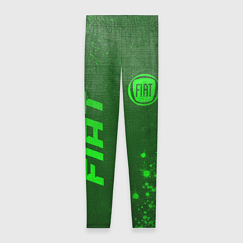 Женские легинсы Fiat - green gradient вертикально / 3D-принт – фото 1