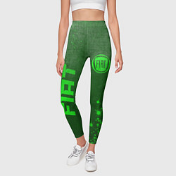 Леггинсы женские Fiat - green gradient вертикально, цвет: 3D-принт — фото 2