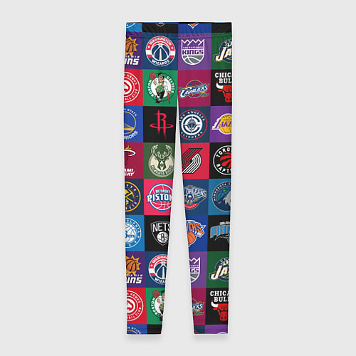 Женские легинсы Команды НБА разноцветные / 3D-принт – фото 1
