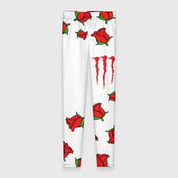 Женские легинсы Monster energy steel rose