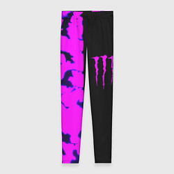Леггинсы женские Monster energy neon camo, цвет: 3D-принт
