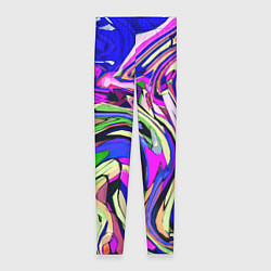 Леггинсы женские Абстракция пластика синий, цвет: 3D-принт