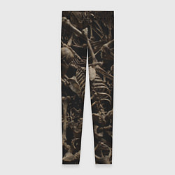 Леггинсы женские Человеческие кости, цвет: 3D-принт