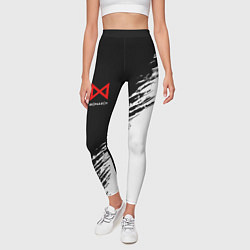 Леггинсы женские Монарх красный лого, цвет: 3D-принт — фото 2