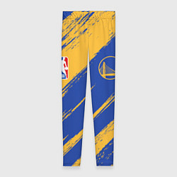 Леггинсы женские Голден Стэйт Уорриорз - желто синие, цвет: 3D-принт