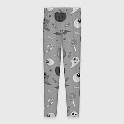 Леггинсы женские Halloween grey, цвет: 3D-принт