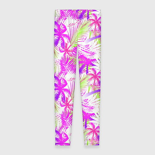 Женские легинсы Palm tree pink / 3D-принт – фото 1