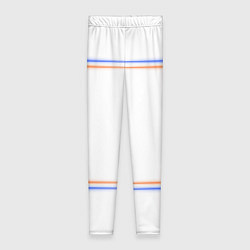 Женские легинсы Neon white orange blue