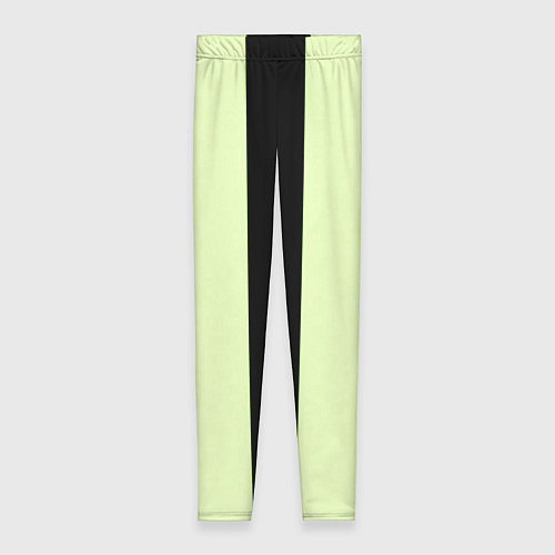 Женские легинсы Color light green black line / 3D-принт – фото 1