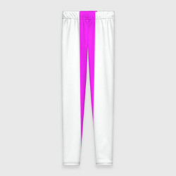 Женские легинсы Color white pink lines