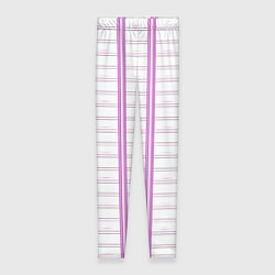 Женские легинсы Color white cage pink line