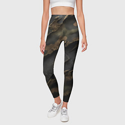 Леггинсы женские Камуфляжная ткань на металле, цвет: 3D-принт — фото 2