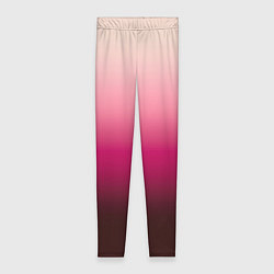 Женские легинсы Градиент transcendent pink омбре