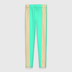 Женские легинсы Color blue beige stripes