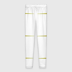 Женские легинсы Color white pink yellow stripes