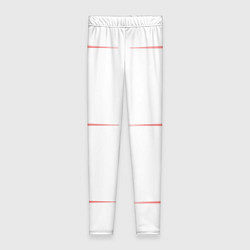 Женские легинсы Color white red stripes