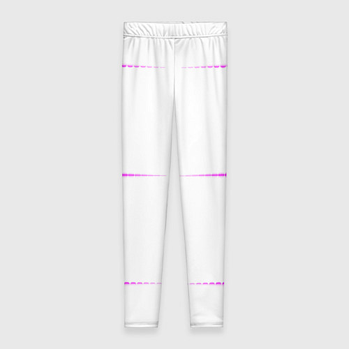 Женские легинсы Color white blue pink stripes / 3D-принт – фото 1