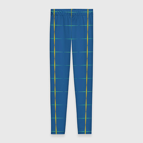 Женские легинсы Color blue yellow cross / 3D-принт – фото 1
