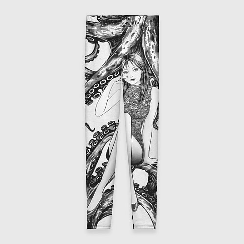 Женские легинсы Junji Ito Death Stranding Tomie and octopus patter / 3D-принт – фото 1