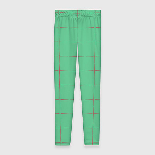 Женские легинсы Color green stripes / 3D-принт – фото 1