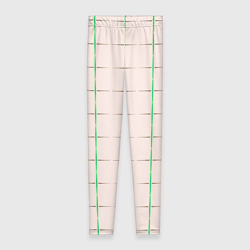 Женские легинсы Color white stripes / 3D-принт – фото 1