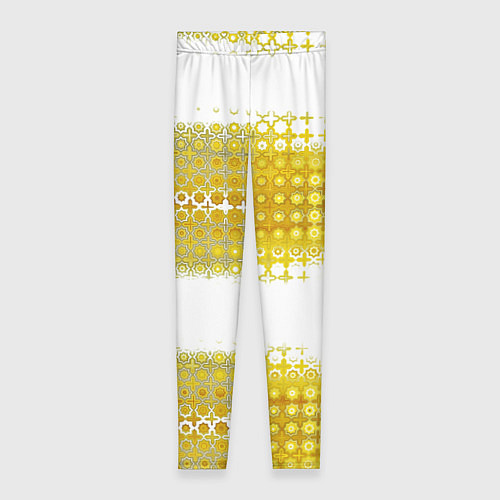 Женские легинсы Узорчатые золотые полосы / 3D-принт – фото 1
