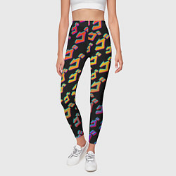 Леггинсы женские JoJo bizarre adventure - glitch, цвет: 3D-принт — фото 2
