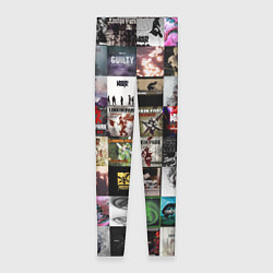 Леггинсы женские Linkin Park - обложки альбомов и песен, цвет: 3D-принт