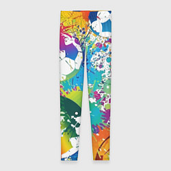 Леггинсы женские Краски футбола, цвет: 3D-принт