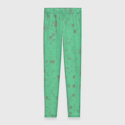 Леггинсы женские Color green brown, цвет: 3D-принт