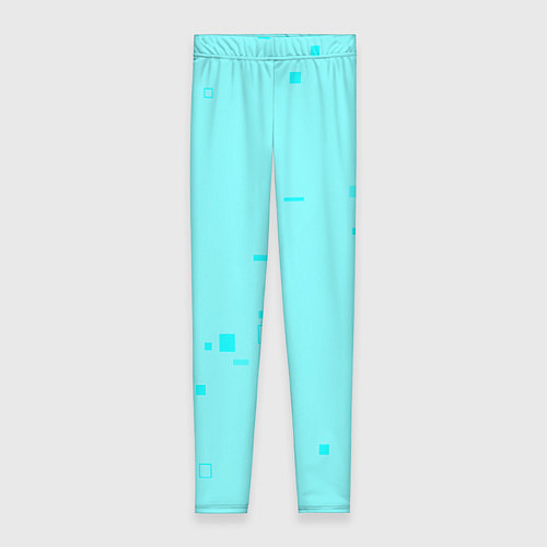 Женские легинсы Color light blue shapes / 3D-принт – фото 1