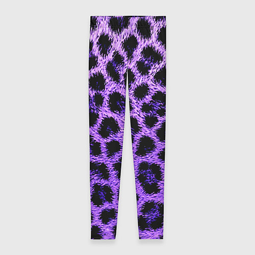 Женские легинсы Леопардовый фиолетовый / 3D-принт – фото 1